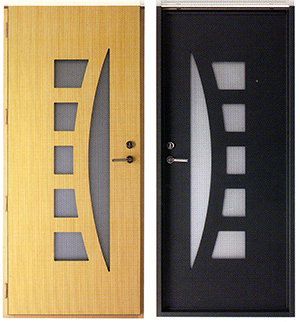 Porte Alu Bois
